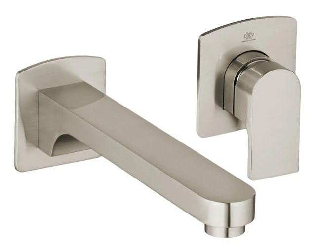 DXV Equility® Brushed Nickel Single Handle Wall Mount Bathroom Faucet with Lever Handle-0