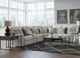 Corinthian Furniture Garland 6-Piece Alabaster Curved Sectional-1
