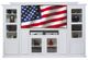 American Heartland Manufacturing Entertainment Center with Plain Base-0