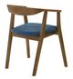 Armen Living Santana 2-Piece Blue Dining Chair Set-2