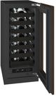 U-Line® Seamless Collection 15" 2.8 Cu. Ft. Panel Ready Wine Refrigerator with Glass Door-4