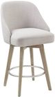 Olliix by Madison Park Grey Pearce Counter Stool with Swivel Seat-0