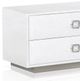 VIG Furniture A&X Victoria White Modern Crocodile Nightstand-1