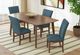 Elements International Santa Barbara Denim Blue/Walnut Dining Chair-1
