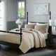 Olliix by Madison Park Signature Serene Linen King Cotton Hand Quilted Coverlet Set-0
