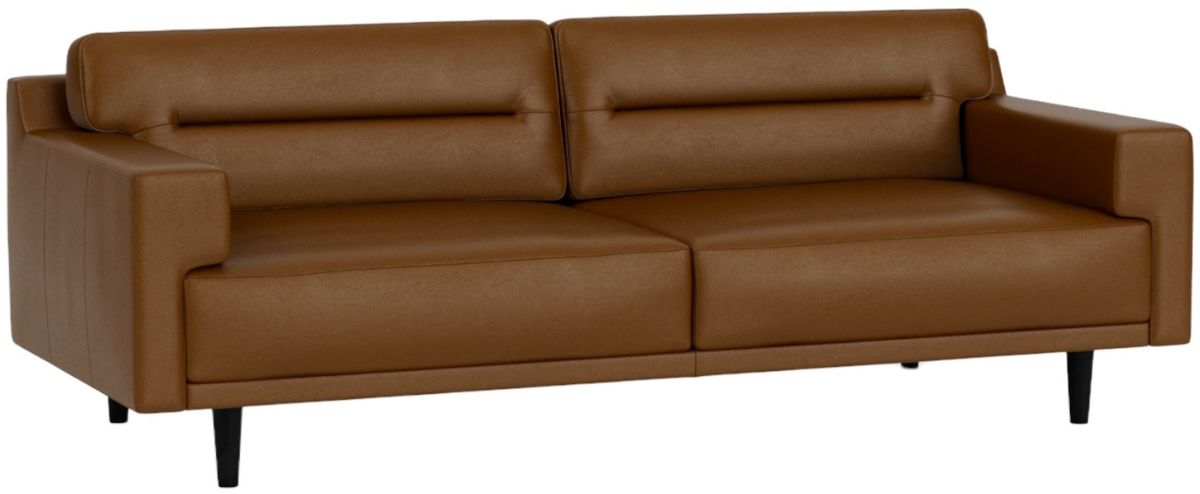 EQ3 Remi 87" Horizontal Pull Leather Sofa