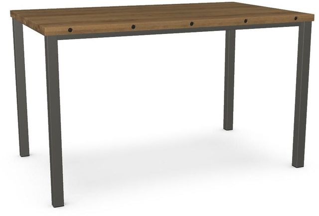 Amisco Customizable Ricard Solid Birch Counter Height Table with 1.63" Thick Tabletop-0