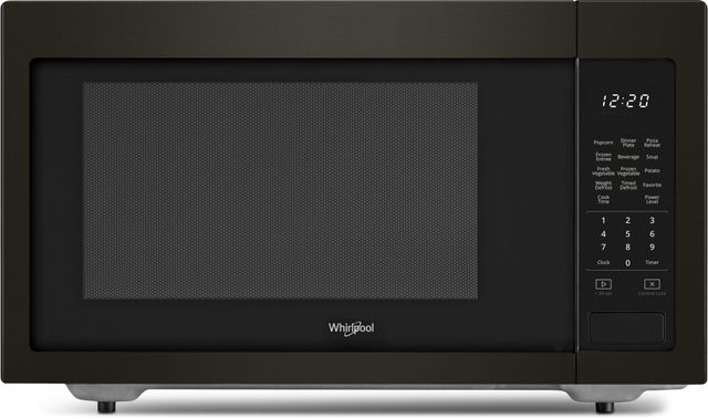 Whirlpool®1.6 Cu. Ft. Fingerprint Resistant Black Stainless Steel Countertop Microwave-0