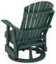 Signature Design by Ashley® Hyland Wave Green Stainless Steel Outdoor Swivel Glider Chair-3