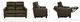 La-Z-Boy® Quinault Chestnut Leather Power Reclining Loveseat with Headrest-2