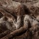 Olliix by Madison Park Zuri Tan 60x70" Polyester Faux Tip Dyed Brushed Long Fur Throw-0