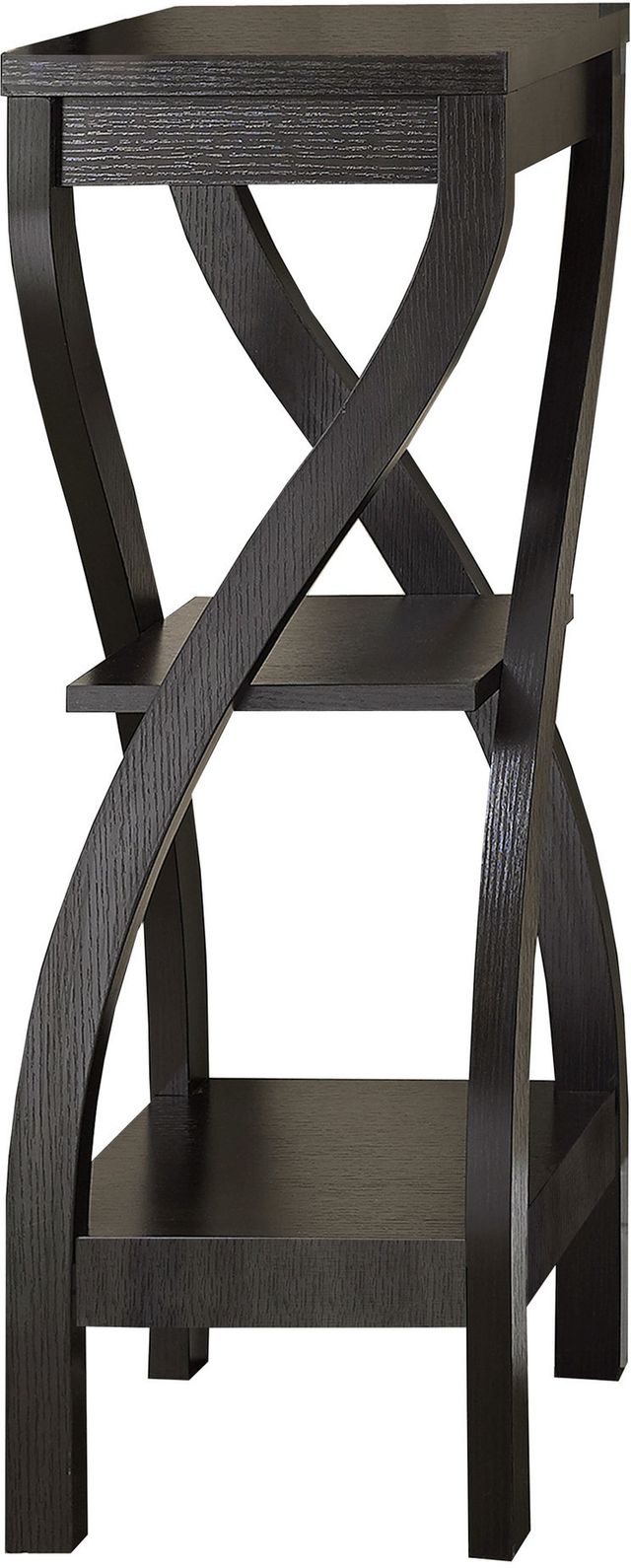 Monarch Specialties Inc. 32"H Espresso 2 Tier Accent Table-0