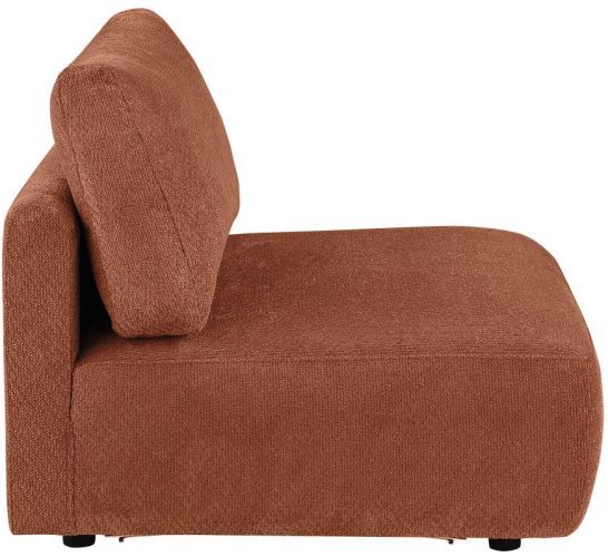 Coaster® Elysia Chenille Coral Upholstered Modular Armless Chair-4