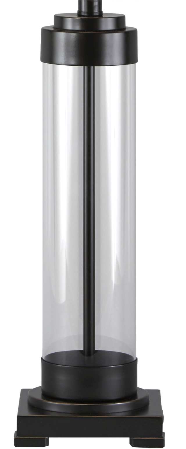 Signature Design by Ashley® Talar Clear/Bronze Glass Table Lamp-2