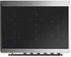Ilve® Majestic III 36" Stainless Steel Pro Style Induction Range with Solid Door and Burnished Trim-3