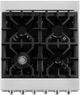 ZLINE 24" DuraSnow® Stainless Steel Freestanding Dual Fuel Range-2