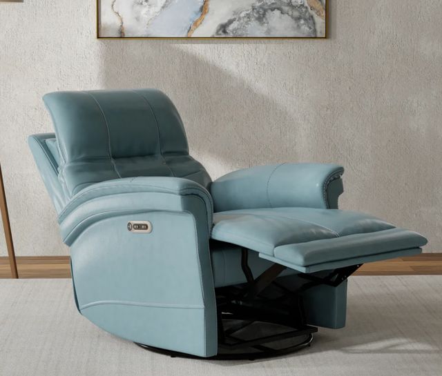 Parker House® Carnegie Verona Azure Swivel Glider Power Recliner-2
