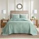 Olliix by 510 Design Oakley Seafoam King/California King 3 Piece Reversible Bedspread Set-0