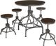 Signature Design by Ashley® Odium 5-Piece Rustic Brown Counter Height Dining Table Set (Floor Model)-0
