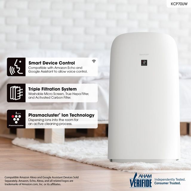 Sharp® White Smart Air Purifier and Humidifier-16