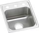 Elkay Lustertone® Classic Lustrous Satin 13" x 16" x 5-1/2" 3-Hole Single Bowl Drop-In ADA Sink-0