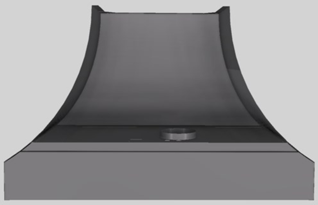 Vent-A-Hood® Designer Series 48" Gunsmoke Wall Mounted Range Hood-2