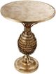 A & B Home Gold Pineapple Table Accent Table-0