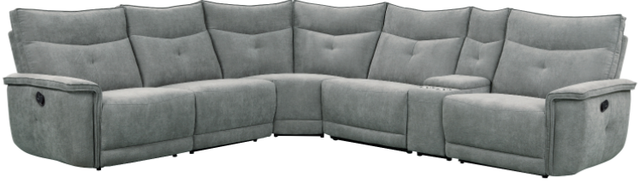 Homelegance® Tesoro 6-Piece Dark Gray Modular Reclining Sectional-0
