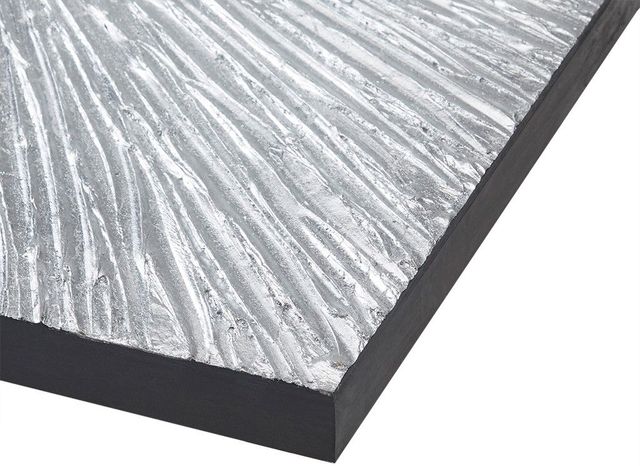 Olliix by Madison Park Signature Silver Sunburst Silver Resin Dimensional Palm Box-3