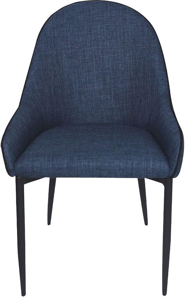 Moe's Home Collection Lapis 2-Piece Dark Blue Dining Chair Set-1