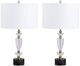 Crestview Collection Everglen 2-Piece Glass Table Lamp Set-0