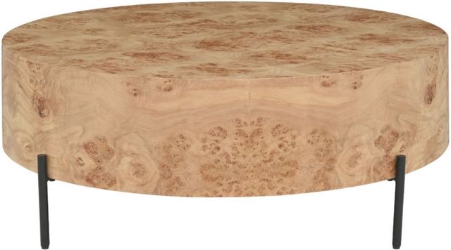 Riverside Furniture Kara Natural Mappa Burl Coffee Table-0