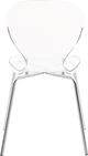 Meridian Furniture Clarion Clear/Chrome Dining Chair-3