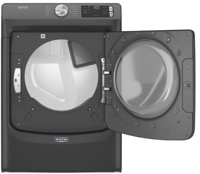 Maytag® 7.3 Cu. Ft. Volcano Black Front Load Electric Dryer-1