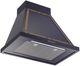 Ilve® Nostalgie II Noblesse 30" Midnight Blue Wall Mounted Range Hood with Burnished Trim-1