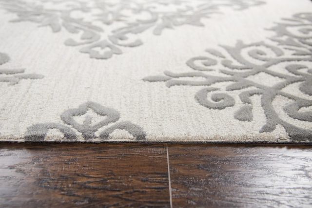 Rizzy Home Opulent Gray 5'x8' Rectangular Rug-3