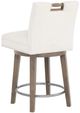 Fairfield® Customizable Dining Entree Pull Short Back Swivel Counter Stool-3