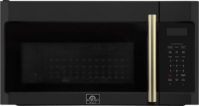 FORNO® Fornace Series Espresso 1.5 Cu. Ft. Fingerprint Resistant Black Over The Range Microwave -1