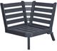 C R Plastics Tofino Slate Grey Sectional Corner Piece-0