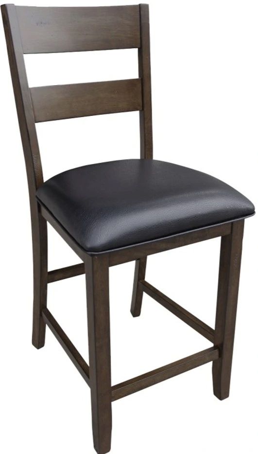 A-America® Mariposa Warm Gray Ladder Back Bar Stool-0