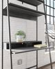 Signature Design by Ashley® Yarlow Black Office Desk and Shelf-5