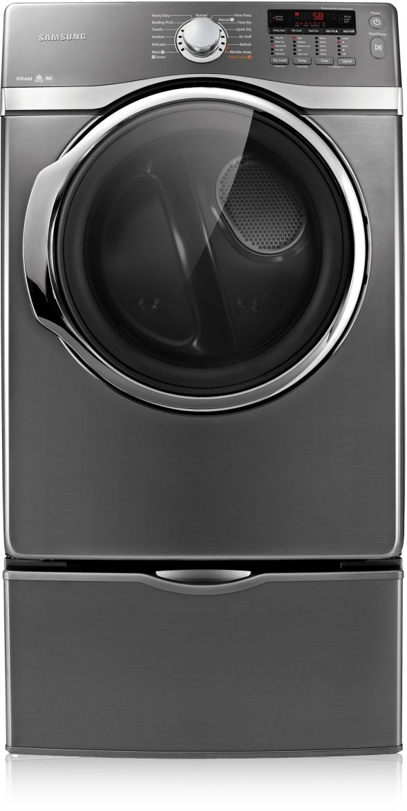 Samsung 7.4 Cu. Ft. Stainless Platinum Electric Dryer-1