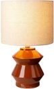 Surya Edison Glazed Burnt Orange Table Lamp-5