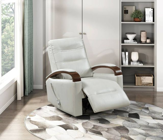Homelegance® Margot Smoke Manual Swivel Glider Reclining Chair-1