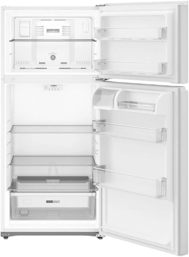 Whirlpool® 28" 14.3 Cu. Ft. White Top Freezer Refrigerator with Total Coverage Cooling-1