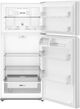 Whirlpool® 28" 14.3 Cu. Ft. White Top Freezer Refrigerator with Total Coverage Cooling-1