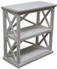 Million Dollar Rustic White Brace Bookcase-0