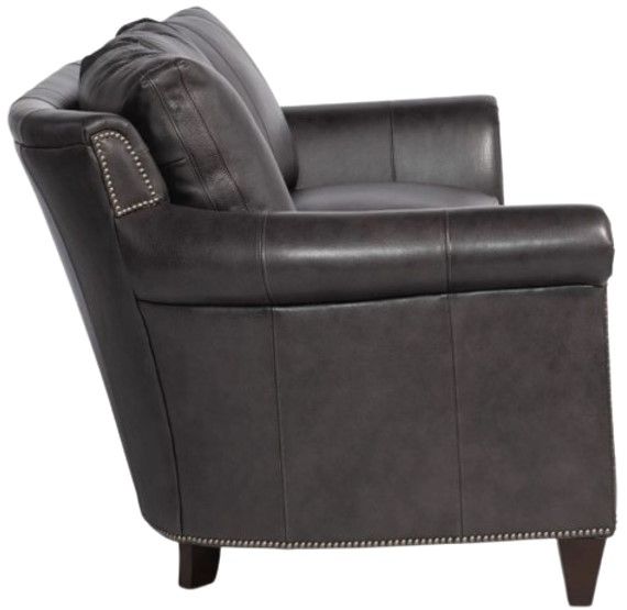Bradington-Young Richardson Charcoal 8-Way Tie Stationary Sofa-1