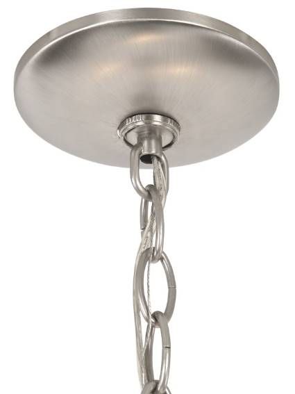 YHD Ribbon Falls Satin Nickel 3-Light Chandelier-4