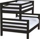 Crate Designs™ Furniture Espresso Twin XL/Full XL Tall Ladder End Bunk Bed-0